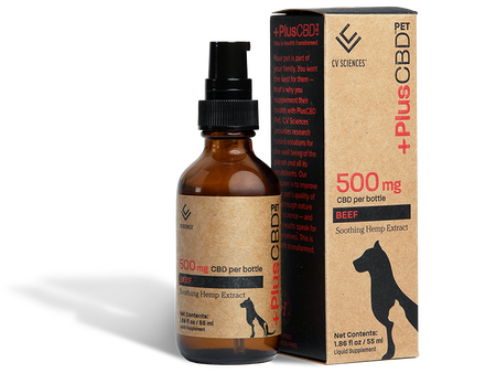 CBD oil for dogs and cats, 1.86oz, 500mg, Beef image number null